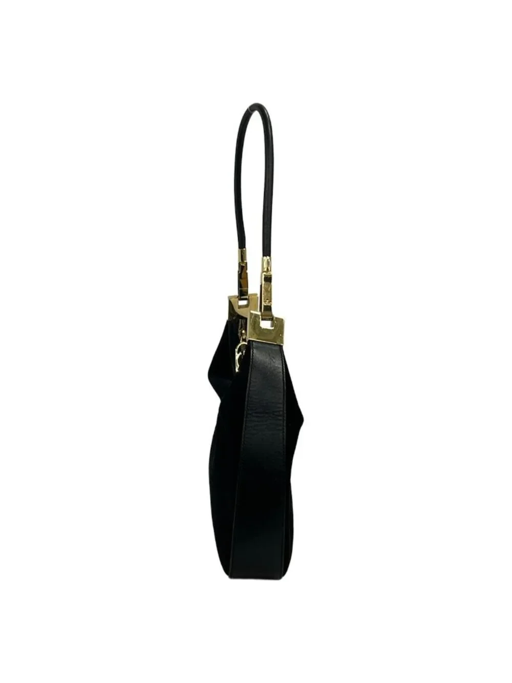 Gucci Shoulder Bag Black Leather